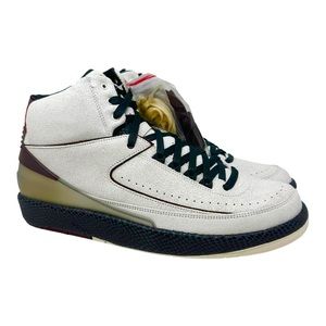 Air Jordan 2 Retro SP A Ma Maniere Airiness DO7216100 Sail/Black/Burgundy Sz 14